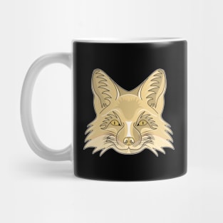 brown fox face Mug